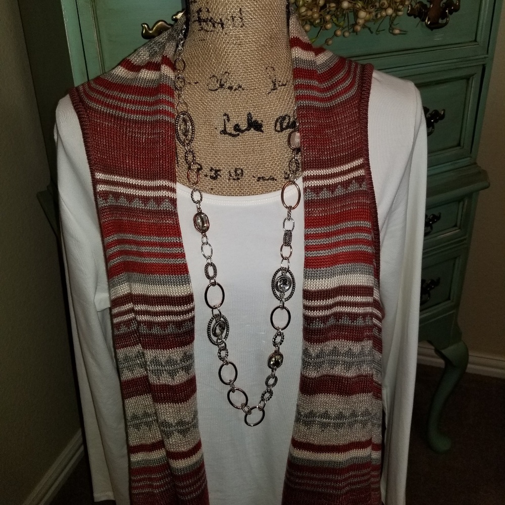 🌺 Santa Fe. Inspired Fringe Vest - Picture 2 of 7